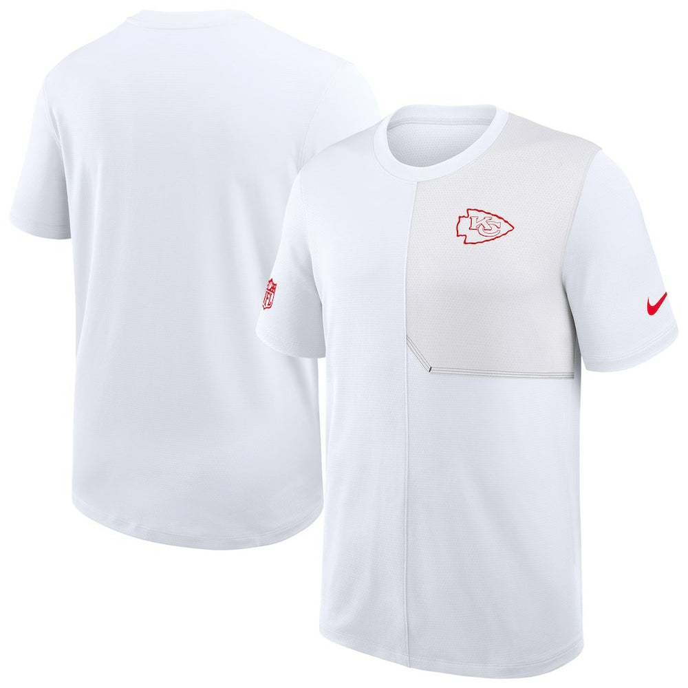 Kansas City Chiefs Sideline UV Dri-Fit Coach Shirt - White