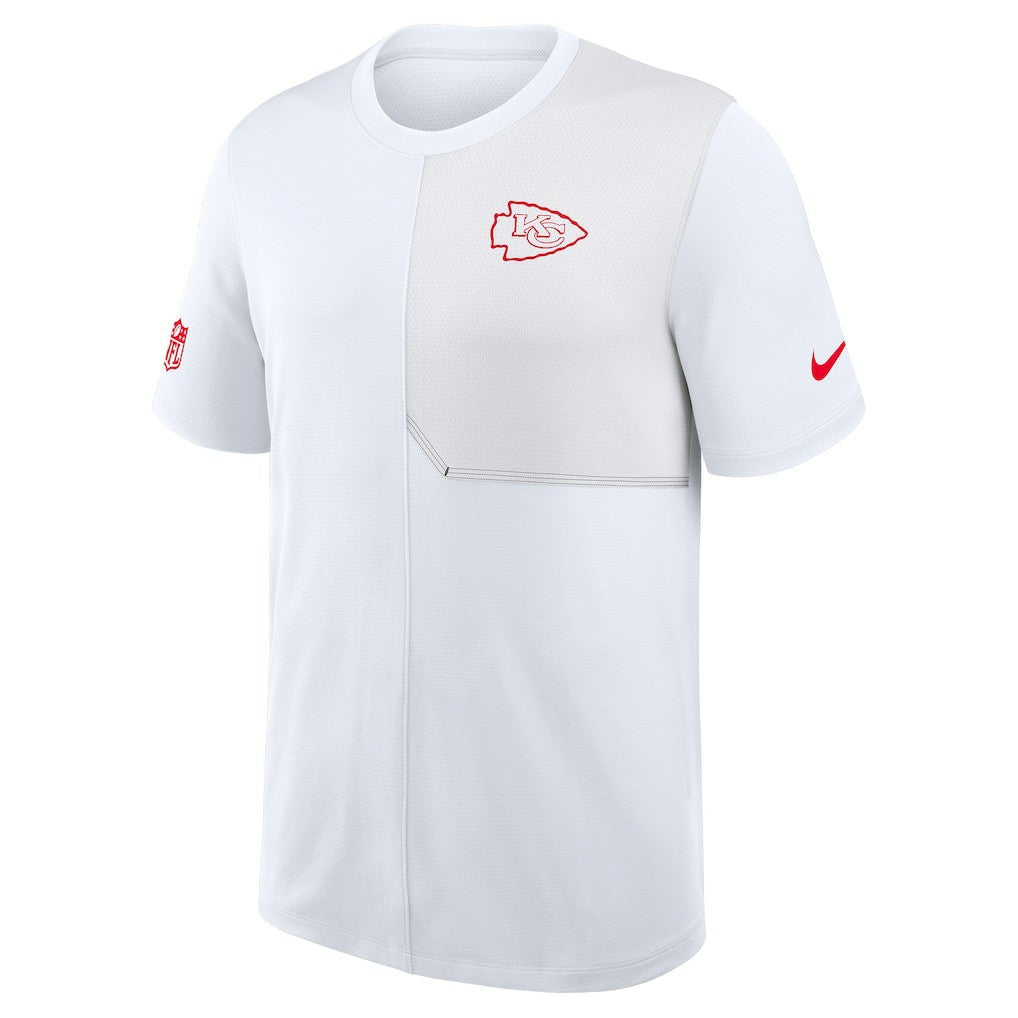 Kansas City Chiefs Sideline UV Dri-Fit Coach Shirt - White