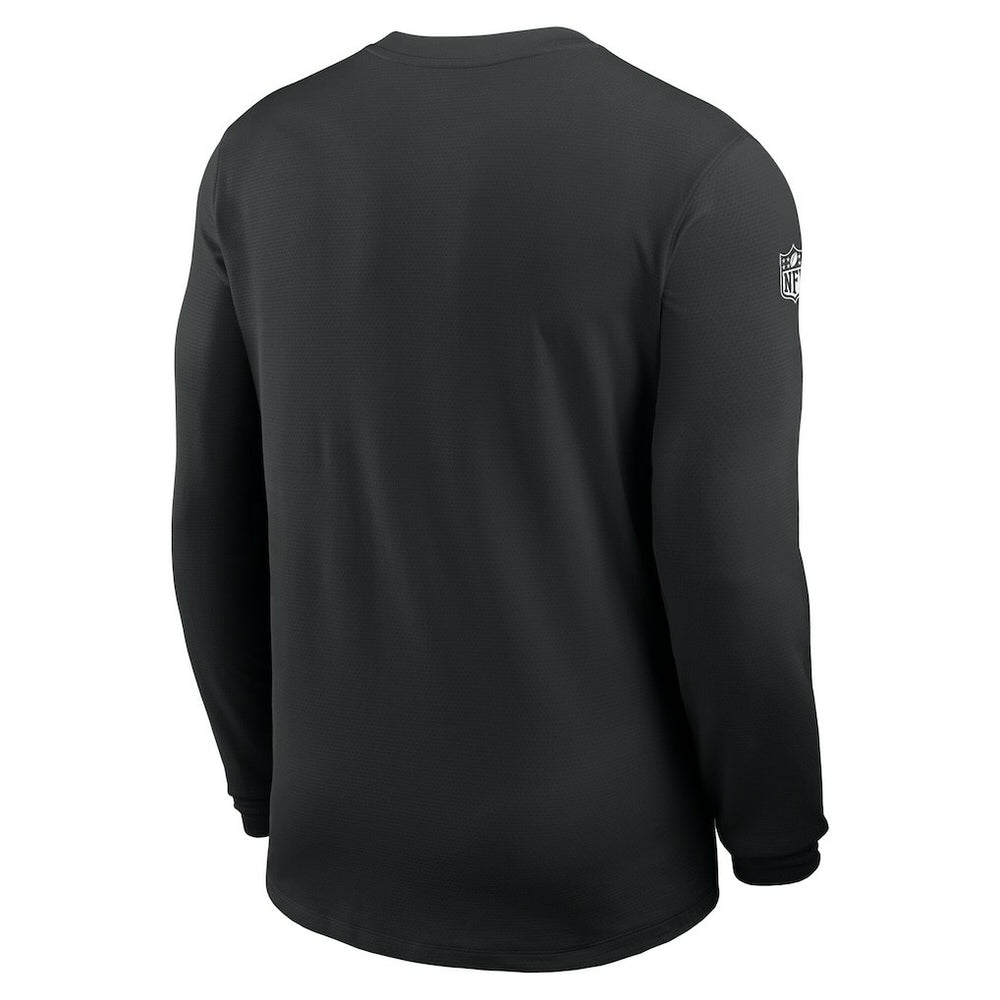 Las Vegas Raiders Sideline Coach UV Dri-FIT Long Sleeve Shirt - Black