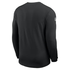 Las Vegas Raiders Sideline Coach UV Dri-FIT Long Sleeve Shirt - Black