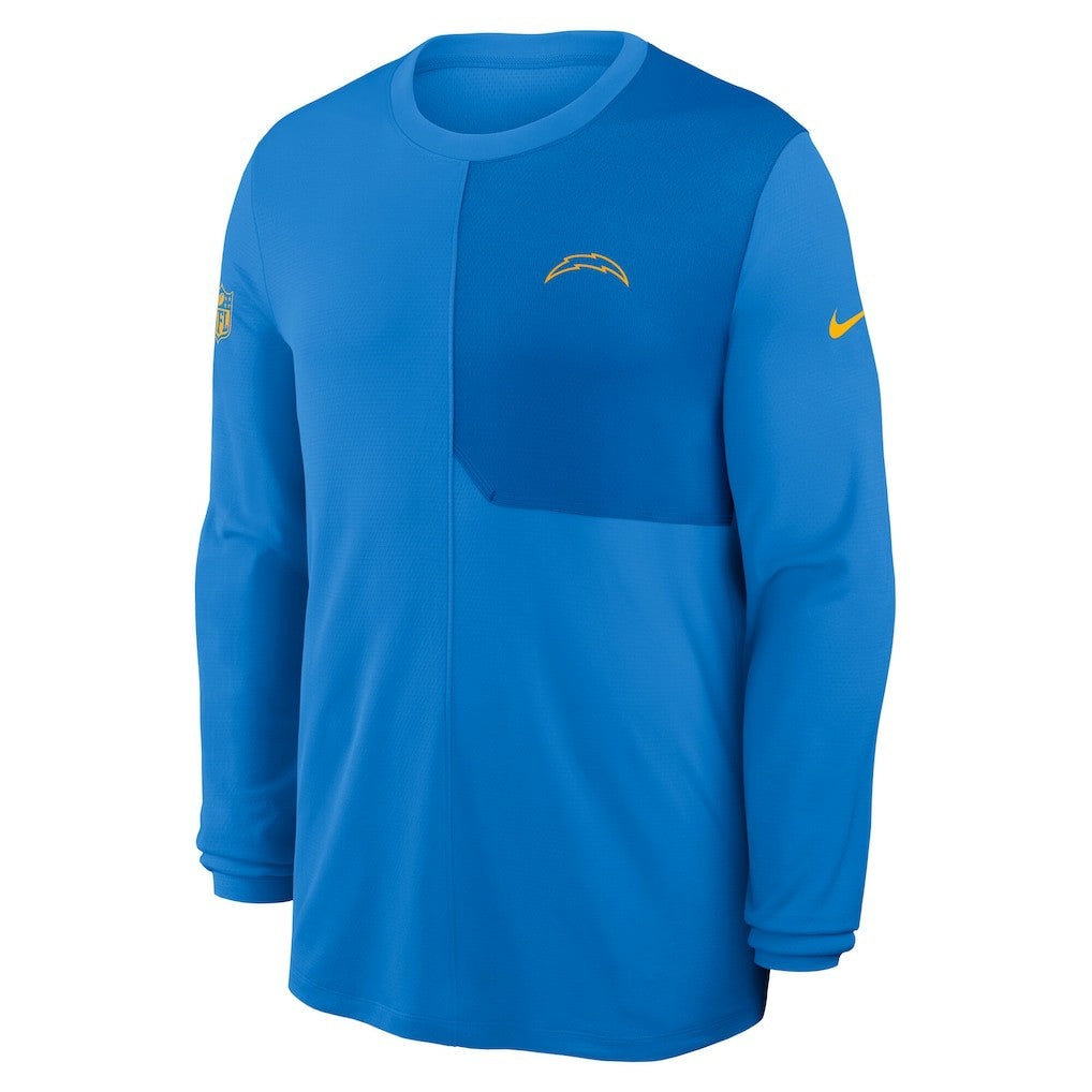 Los Angeles Chargers Sideline Coach UV Dri-FIT Long Sleeve Shirt - Powder Blue