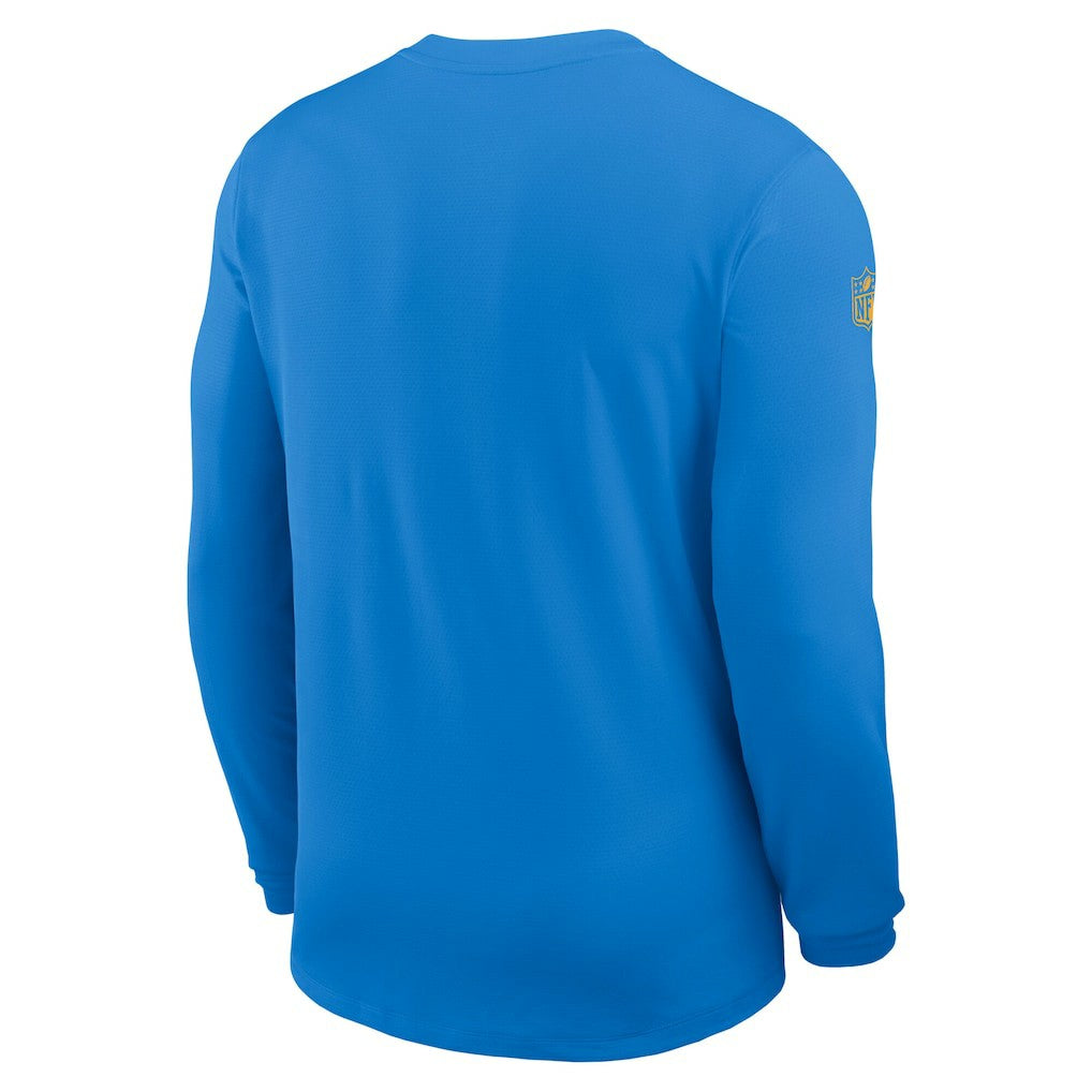 Los Angeles Chargers Sideline Coach UV Dri-FIT Long Sleeve Shirt - Powder Blue