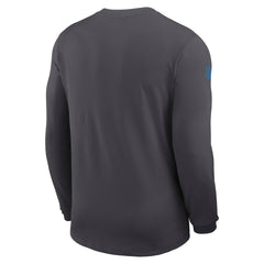 Los Angeles Chargers Sideline Coach UV Dri-FIT Long Sleeve Shirt - Gray