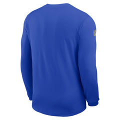 Los Angeles Rams Sideline Coach UV Dri-FIT Long Sleeve Shirt - Royal