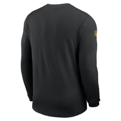 Minnesota Vikings Sideline Coach UV Dri-FIT Long Sleeve Shirt - Black