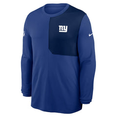 New York Giants Sideline Coach UV Dri-FIT Long Sleeve Shirt - Royal
