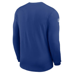 New York Giants Sideline Coach UV Dri-FIT Long Sleeve Shirt - Royal
