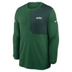 New York Jets Sideline Coach UV Dri-FIT Long Sleeve Shirt - Green
