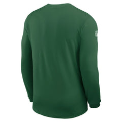 New York Jets Sideline Coach UV Dri-FIT Long Sleeve Shirt - Green