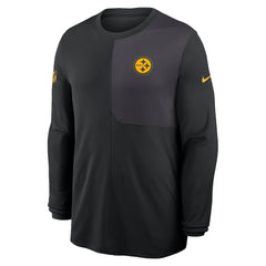 Pittsburgh Steelers Sideline Coach UV Dri-FIT Long Sleeve Shirt - Black