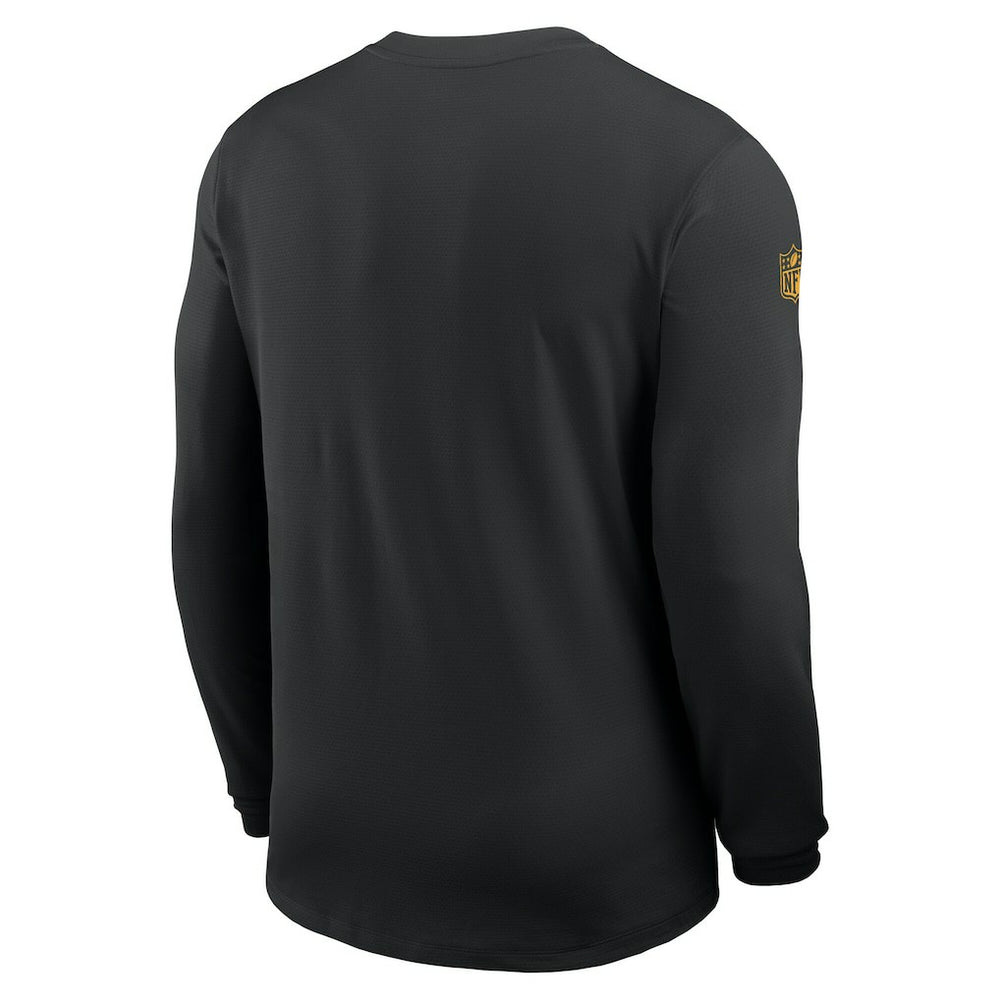 Pittsburgh Steelers Sideline Coach UV Dri-FIT Long Sleeve Shirt - Black