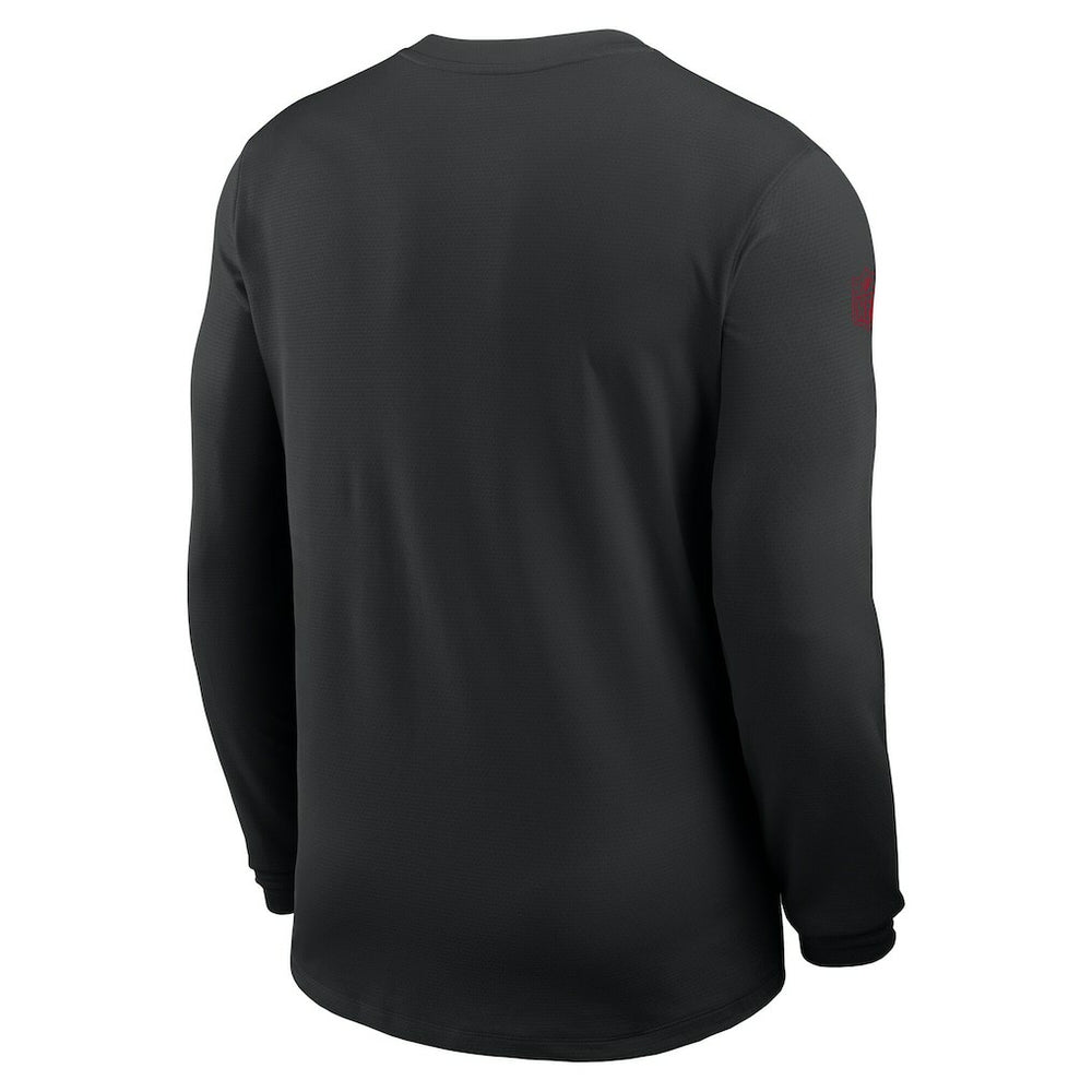 San Francisco 49ers Sideline Coach UV Dri-FIT Long Sleeve Shirt - Black
