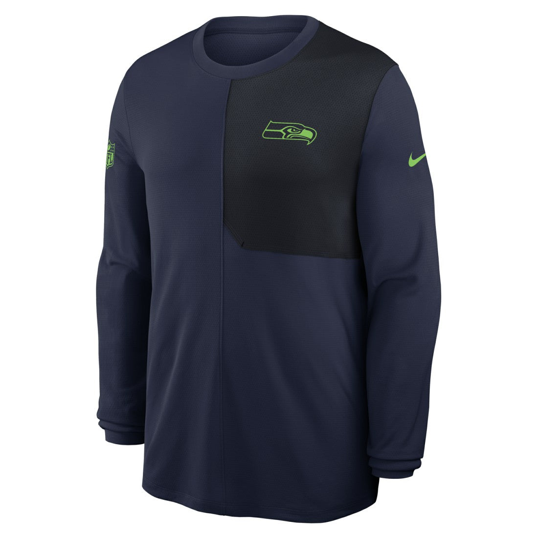 Seattle Seahawks Sideline Coach UV Dri-FIT Long Sleeve Shirt - College Navy