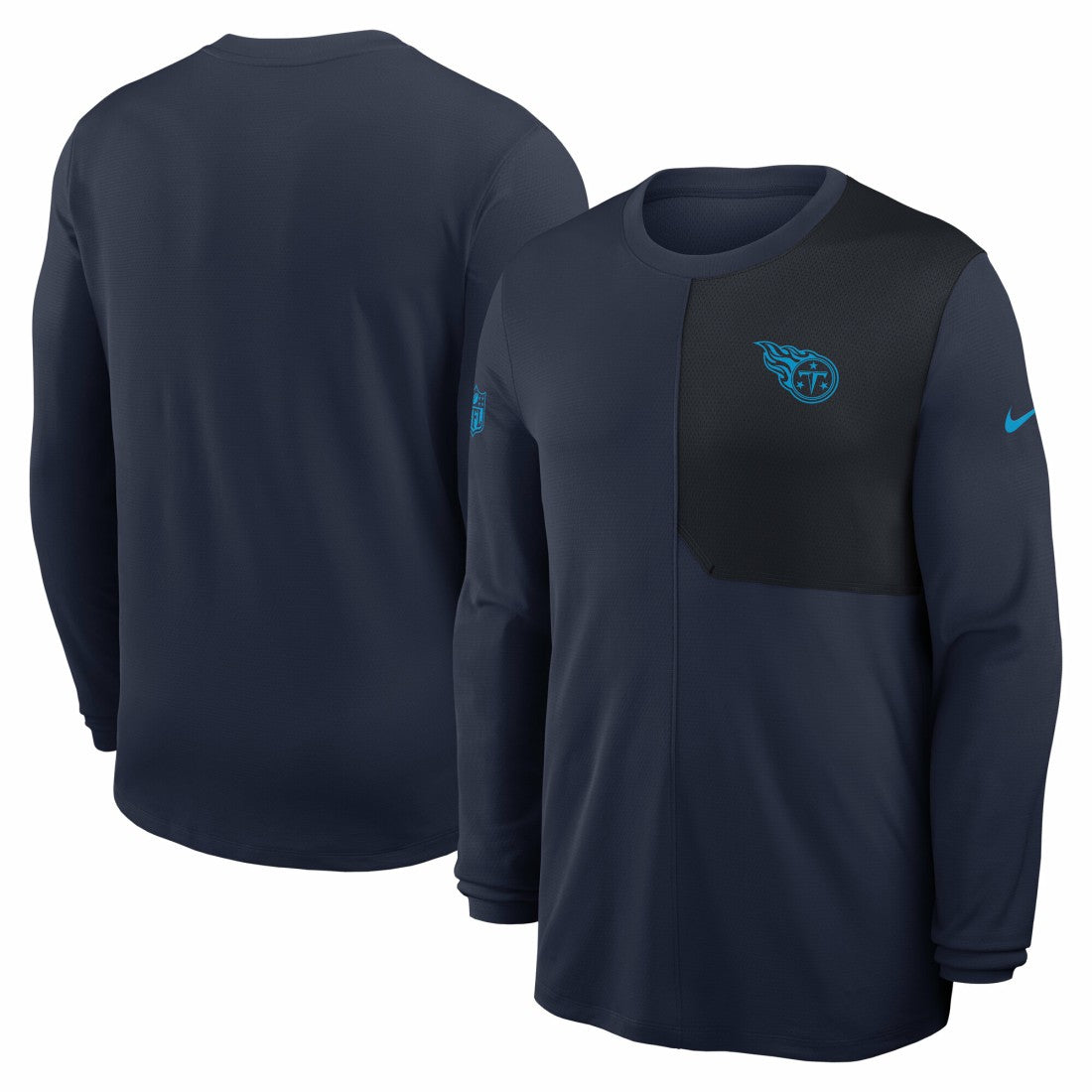Tennessee Titans Sideline Coach UV Dri-FIT Long Sleeve Shirt - Navy