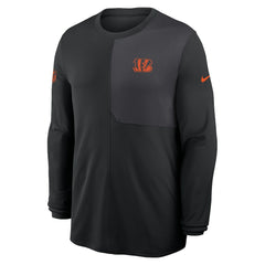 Cincinnati Bengals Sideline Coach UV Dri-FIT Long Sleeve Shirt - Black