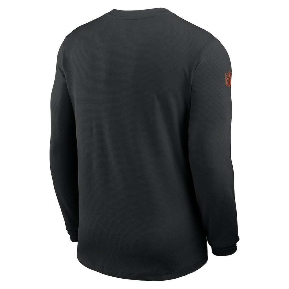 Cincinnati Bengals Sideline Coach UV Dri-FIT Long Sleeve Shirt - Black