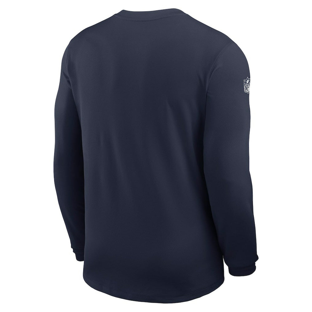 Dallas Cowboys Sideline Coach UV Dri-FIT Long Sleeve Shirt - Navy