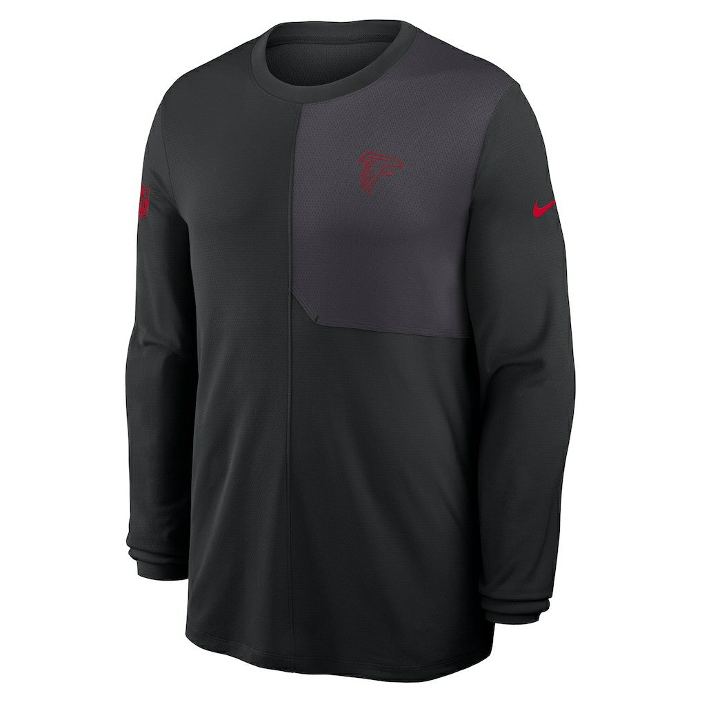 Atlanta Falcons Sideline Coach UV Dri-FIT Long Sleeve Shirt - Black