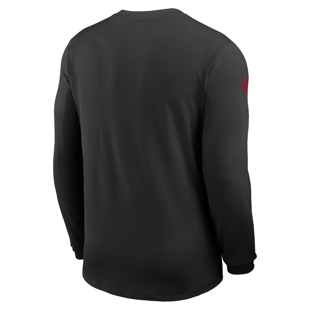 Atlanta Falcons Sideline Coach UV Dri-FIT Long Sleeve Shirt - Black