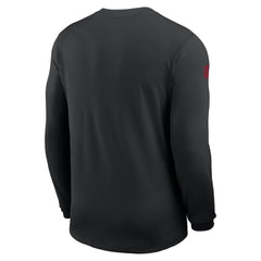 Atlanta Falcons Sideline Coach UV Dri-FIT Long Sleeve Shirt - Black