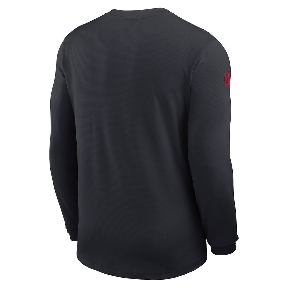 Houston Texans Sideline Coach UV Dri-FIT Long Sleeve Shirt - Navy