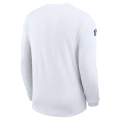 Indianapolis Colts Sideline Coach UV Dri-FIT Long Sleeve Shirt - White