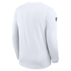Dallas Cowboys Sideline Coach UV Dri-FIT Long Sleeve Shirt - White