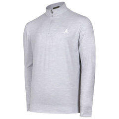 Atlanta Braves Sublime Tri-Blend Quarter-Zip Jacket - Gray Jackets