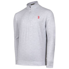 Boston Red Sox Sublime Tri-Blend Quarter-Zip Jacket - Gray Jackets