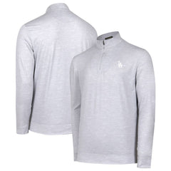 Los Angeles Dodgers Sublime Tri-Blend Quarter-Zip Jacket - Gray Jackets