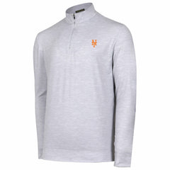 New York Mets Sublime Tri-Blend Quarter-Zip Jacket - Gray Jackets