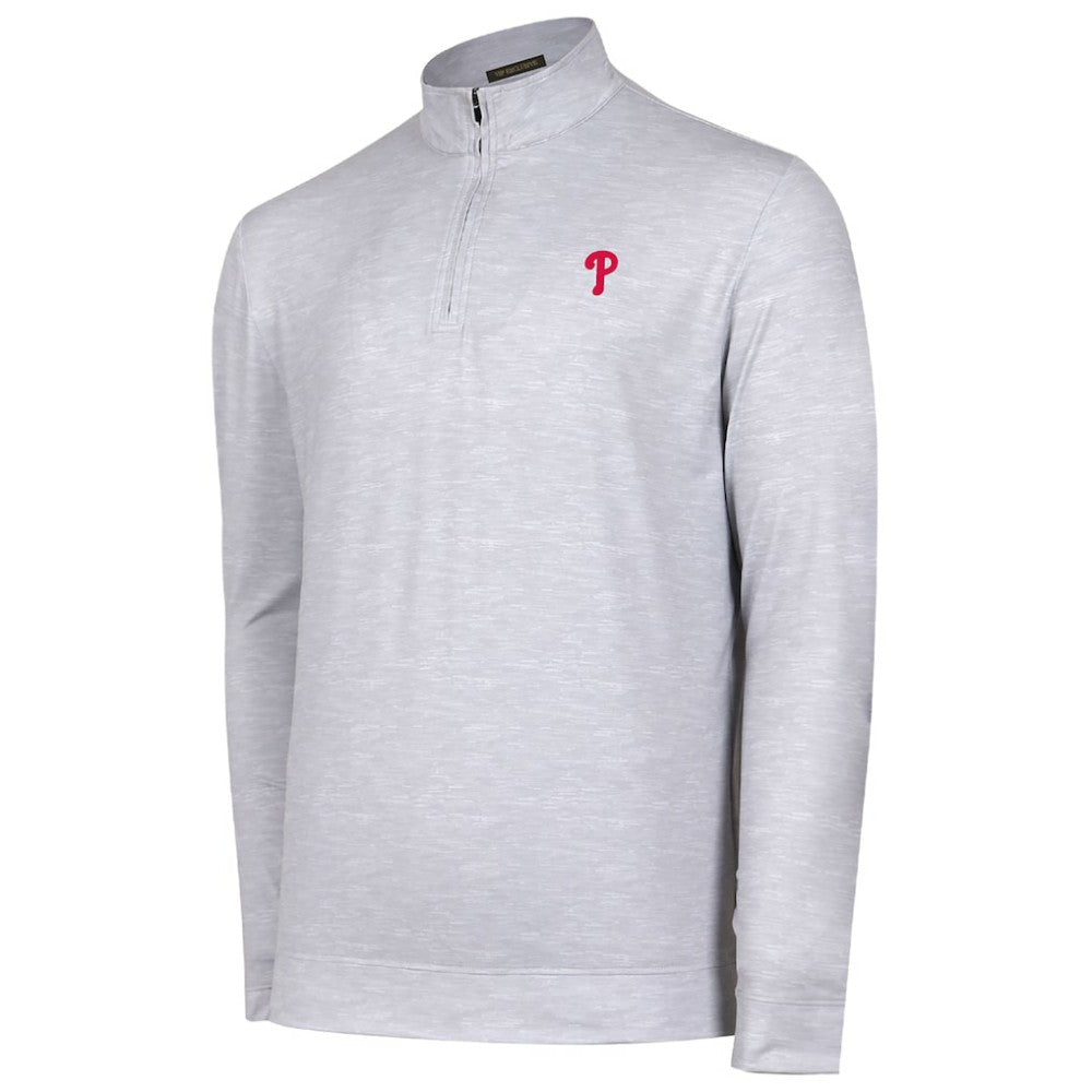 Philadelphia Phillies Sublime Tri-Blend Quarter-Zip Jacket - Gray Jackets