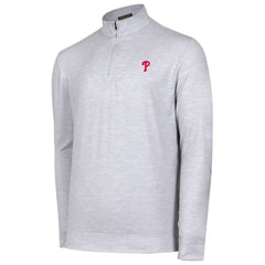 Philadelphia Phillies Sublime Tri-Blend Quarter-Zip Jacket - Gray Jackets