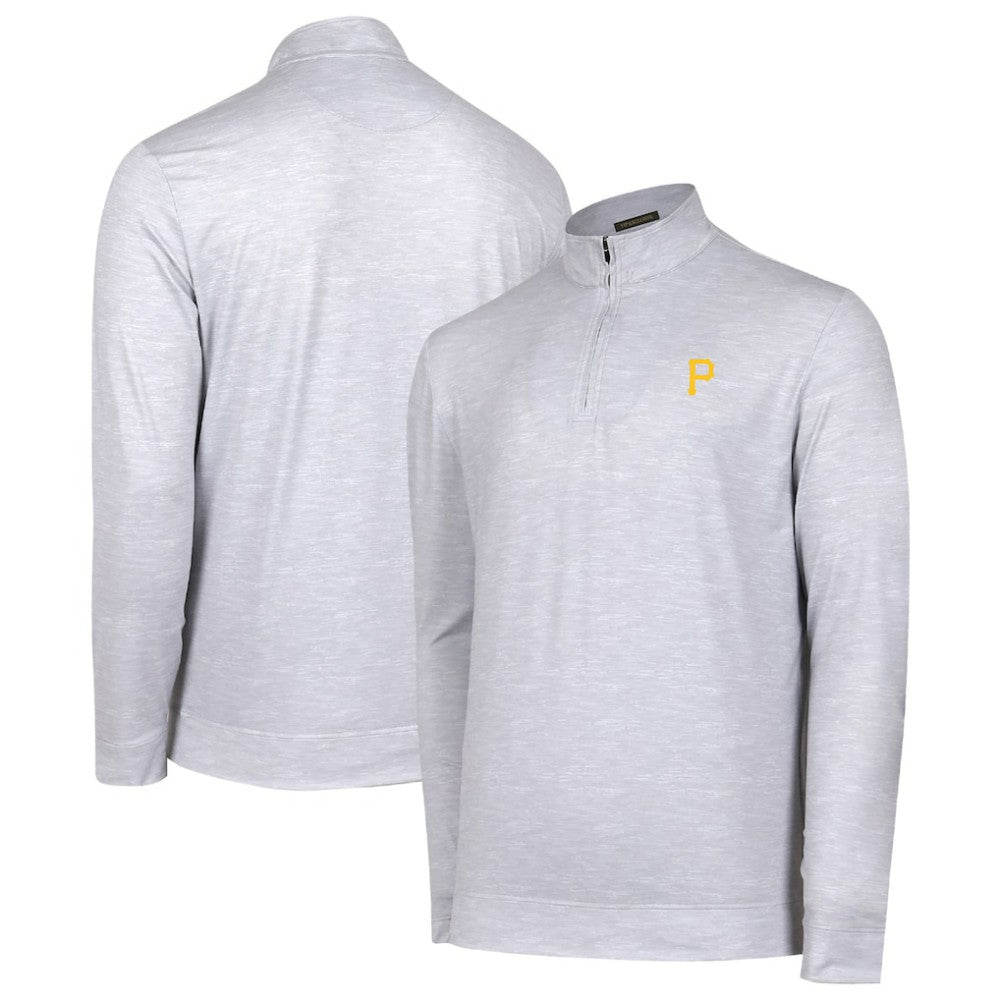 Pittsburgh Pirates Sublime Tri-Blend Quarter-Zip Jacket - Gray Jackets