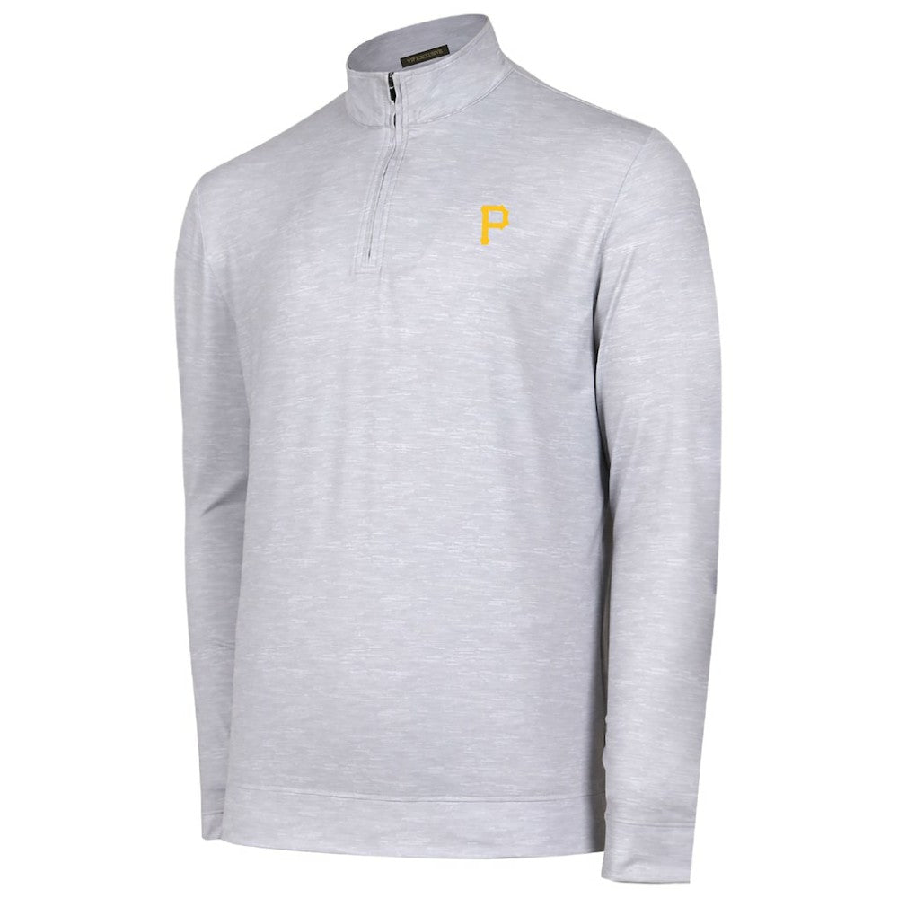 Pittsburgh Pirates Sublime Tri-Blend Quarter-Zip Jacket - Gray Jackets