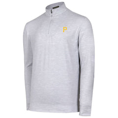 Pittsburgh Pirates Sublime Tri-Blend Quarter-Zip Jacket - Gray Jackets