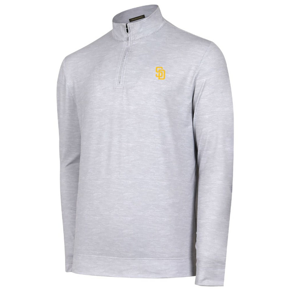 San Diego Padres Sublime Tri-Blend Quarter-Zip Jacket - Gray Jackets