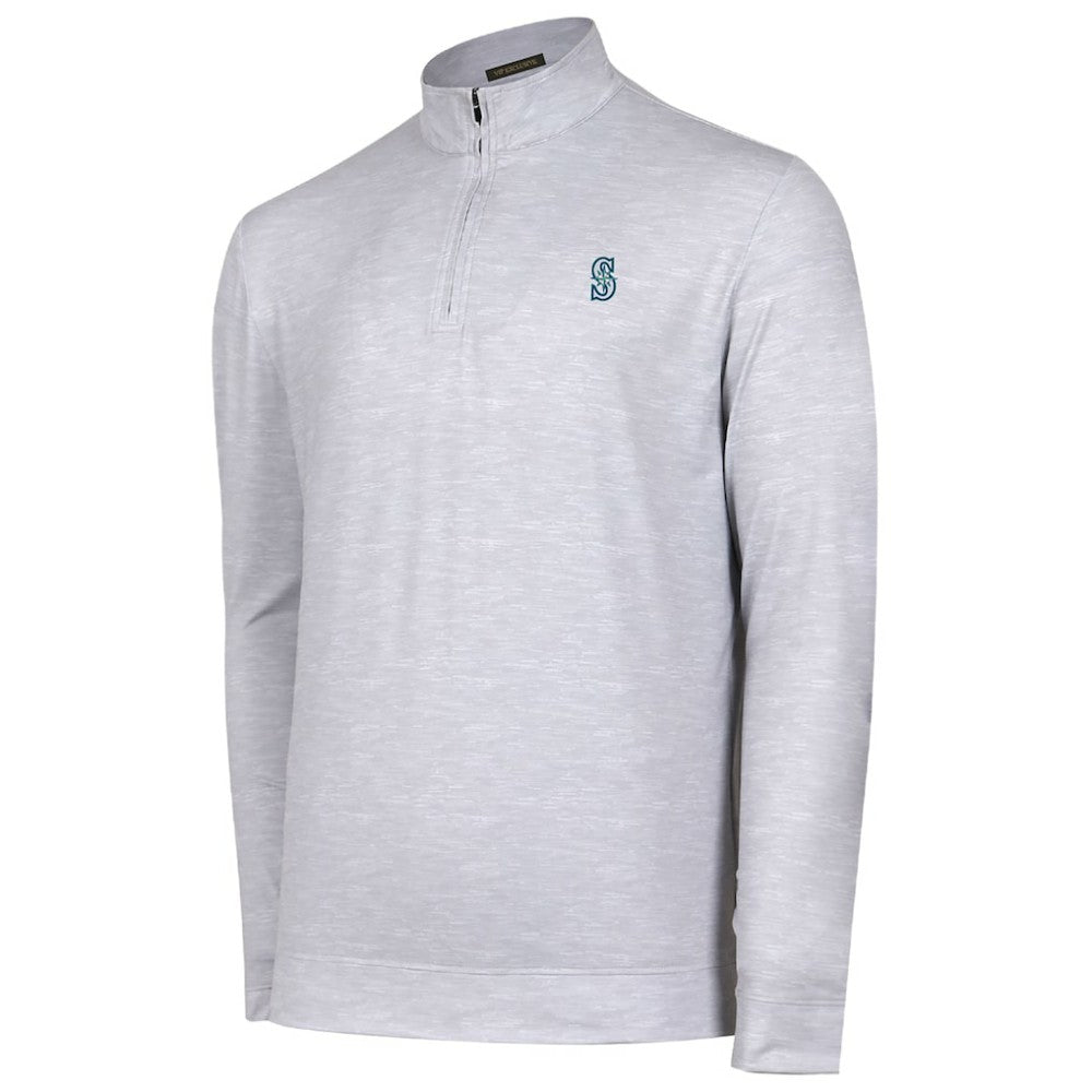Seattle Mariners Sublime Tri-Blend Quarter-Zip Jacket - Gray Jackets