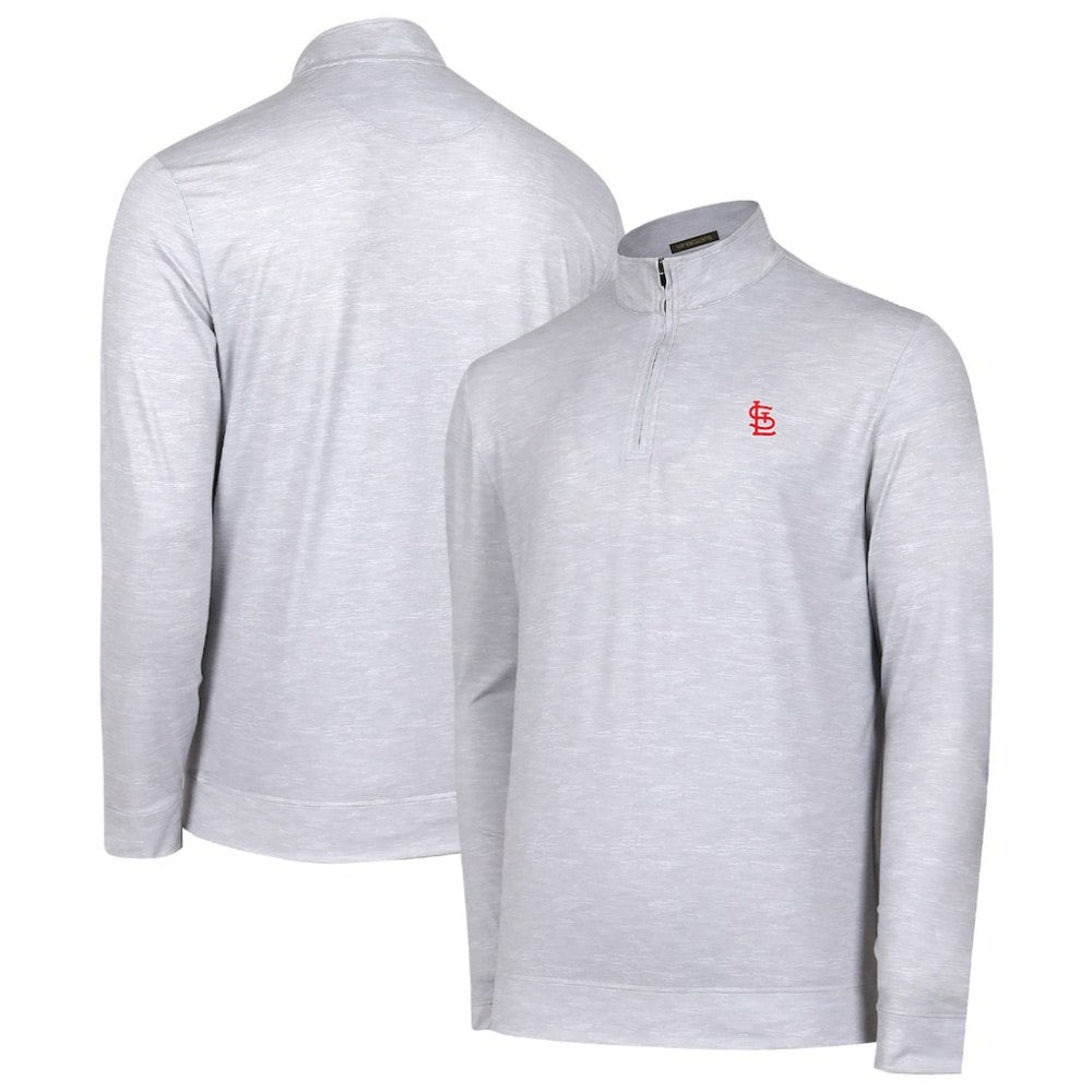 St. Louis Cardinals Sublime Tri-Blend Quarter-Zip Jacket - Gray Jackets
