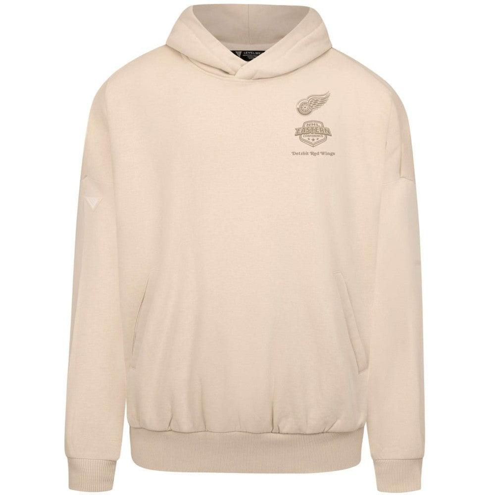 Detroit Red Wings Levelwear Contact Stamp Pullover Hoodie - Cream | US 202116536