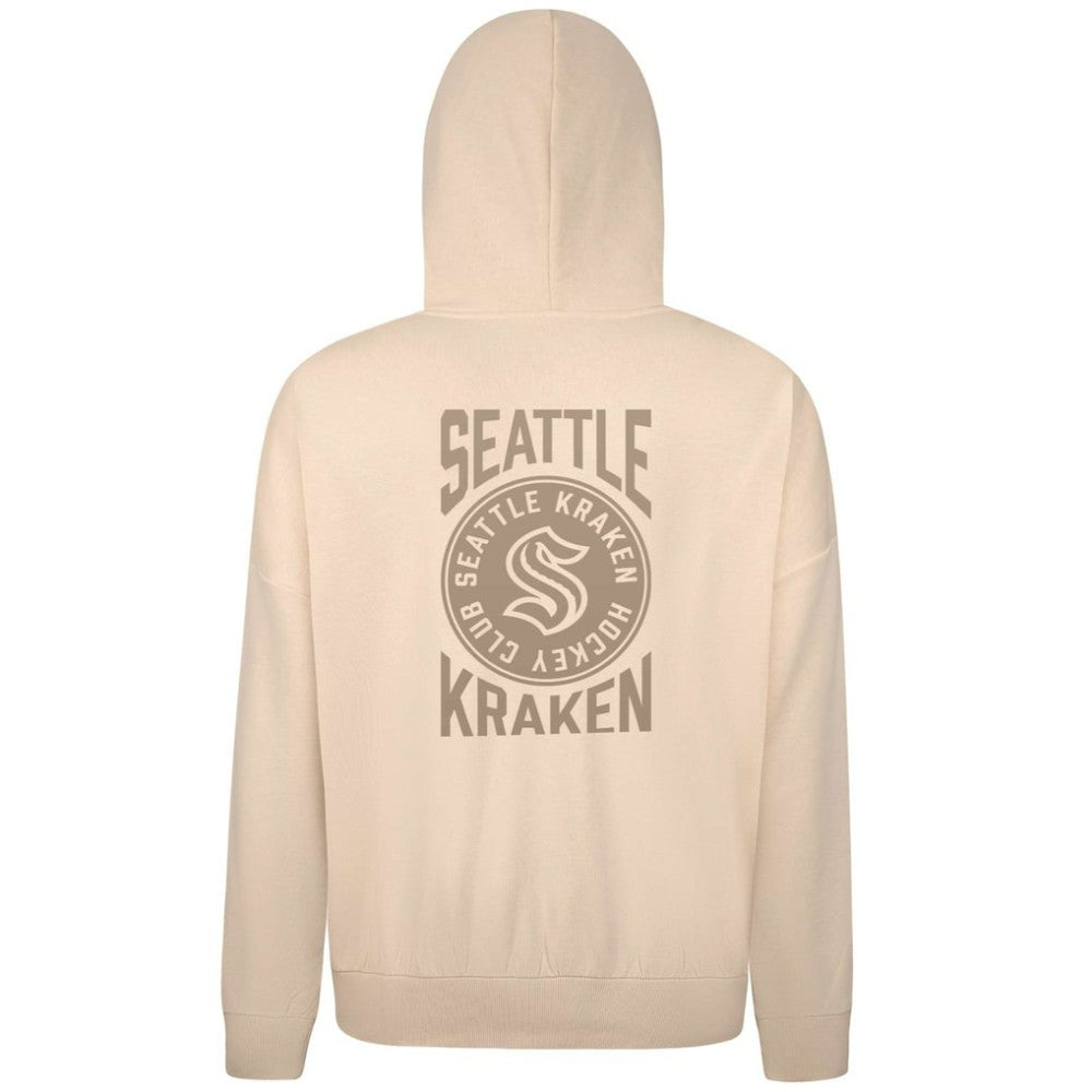 Seattle Kraken Levelwear Contact Stamp Pullover Hoodie - Cream | US 202116539