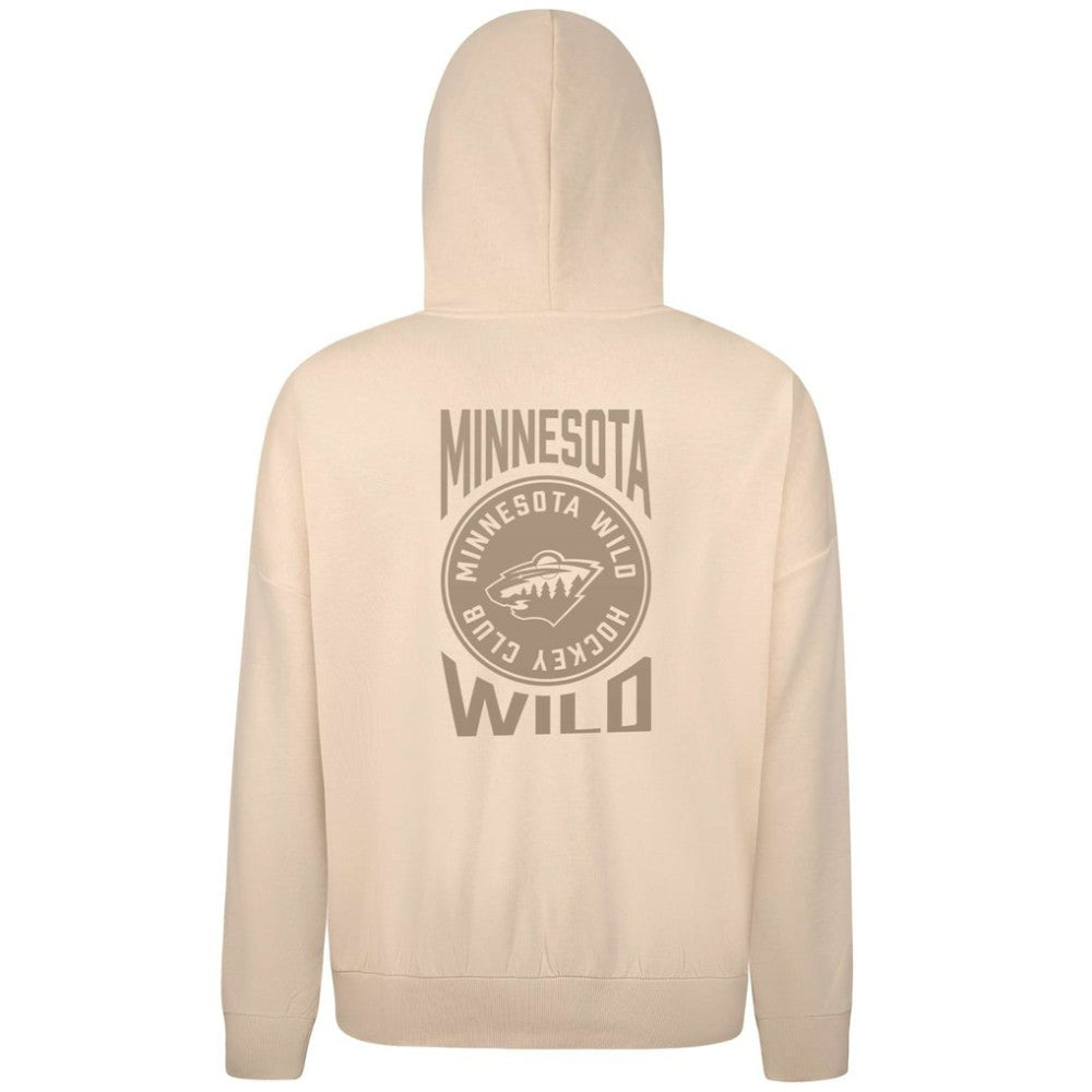 Minnesota Wild Levelwear Contact Stamp Pullover Hoodie - Cream | US 202116543