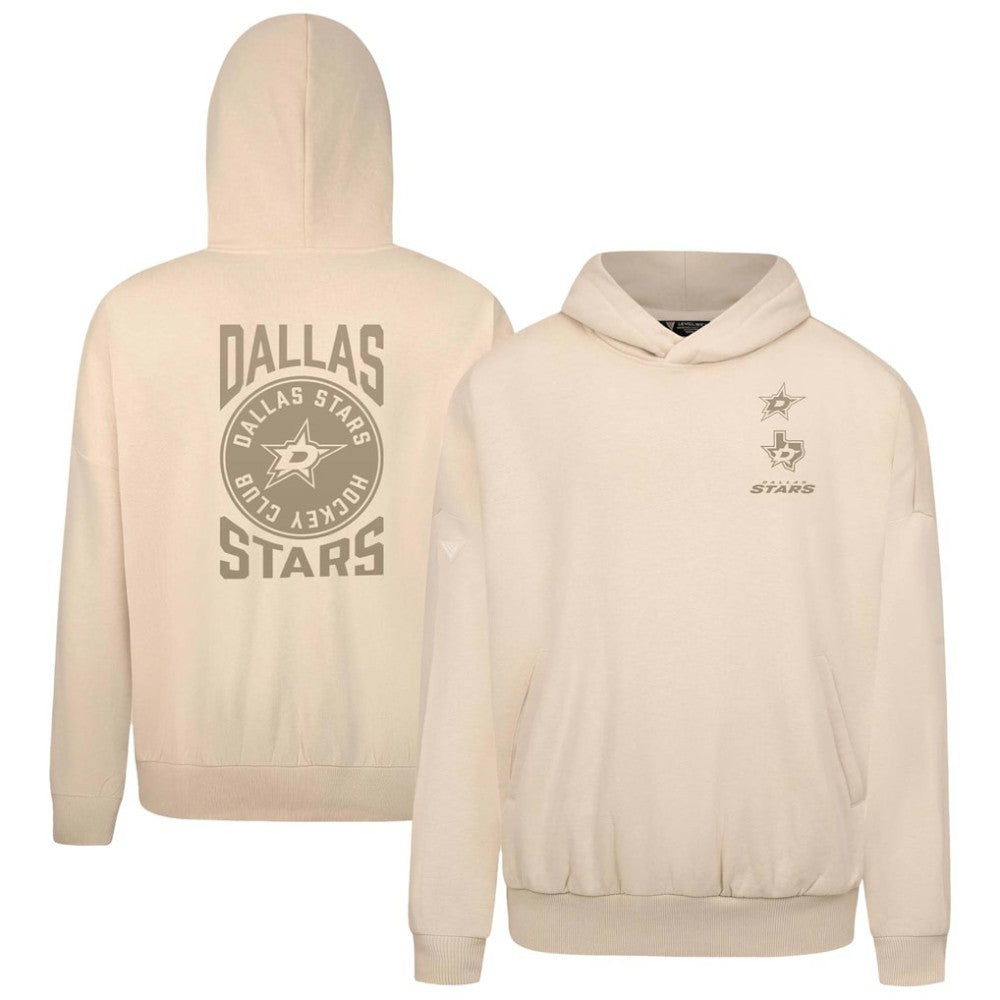 Dallas Stars Levelwear Contact Stamp Pullover Hoodie - Cream | US 202116549