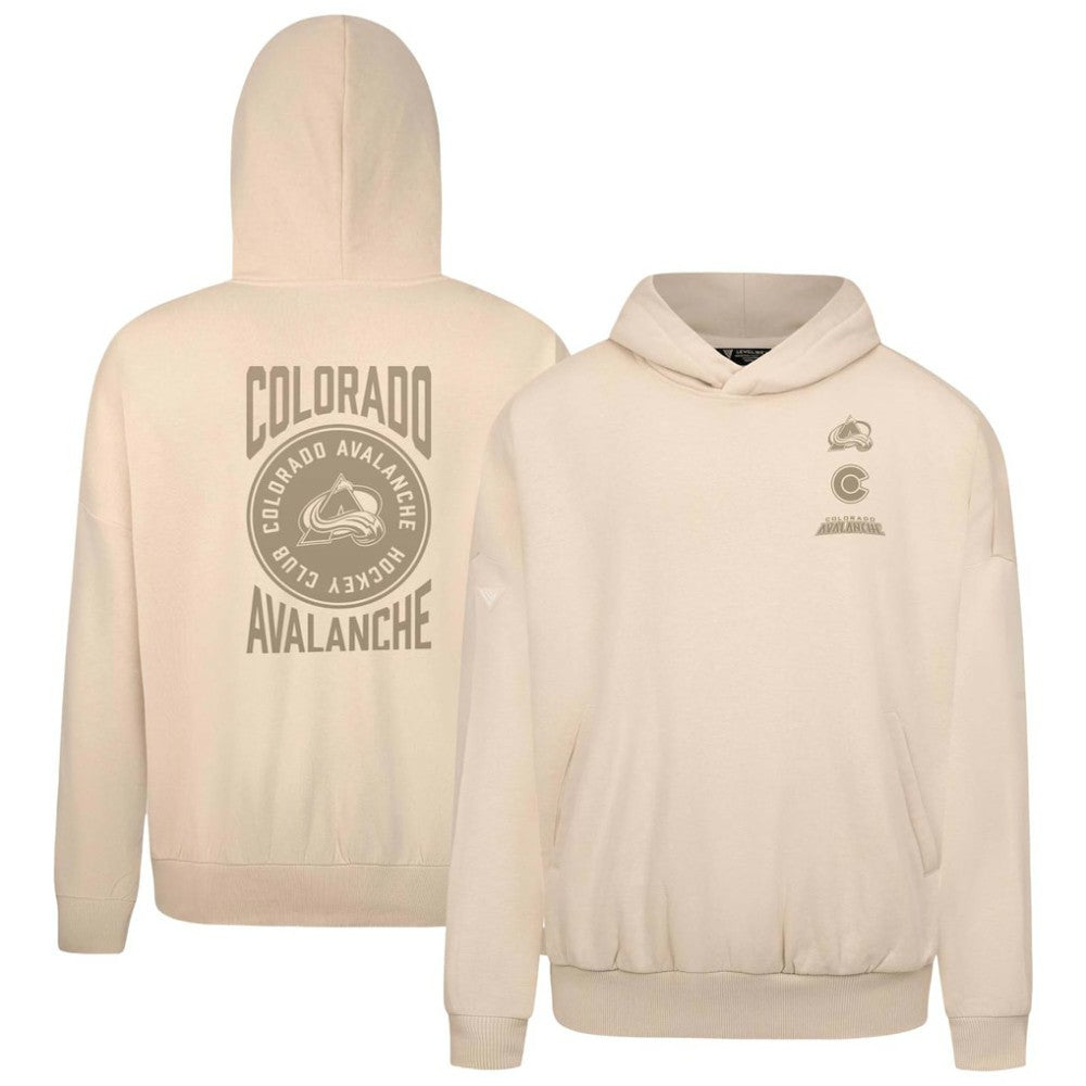 Colorado Avalanche Levelwear Contact Stamp Pullover Hoodie - Cream | US 202116553