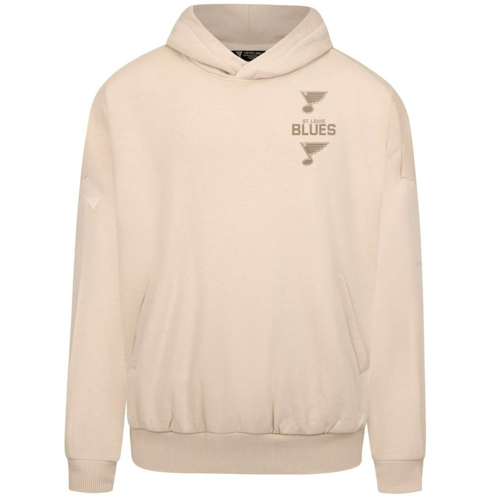 St. Louis Blues Levelwear Contact Stamp Pullover Hoodie - Cream | US 202116554