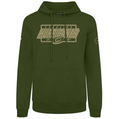 Carolina Hurricanes Levelwear Podium Pullover Hoodie - Olive | US 202116561