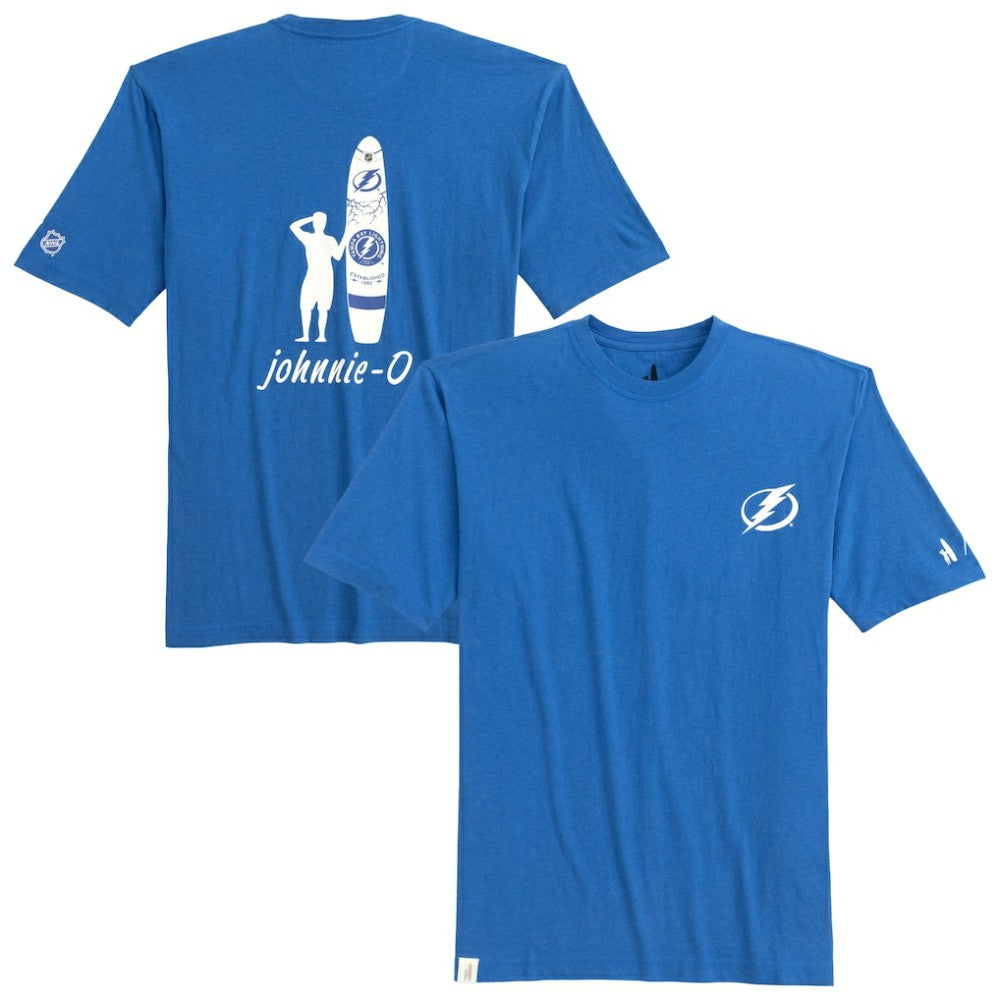 Tampa Bay Lightning johnnie-O Heathered Spencer T-Shirt - Blue | US 202116620