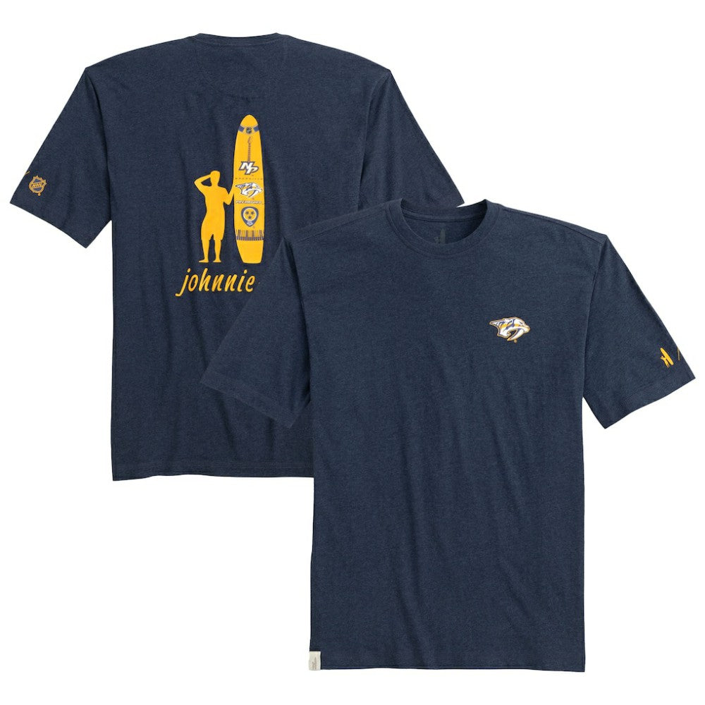 Nashville Predators johnnie-O Heathered Spencer T-Shirt - Navy | US 202116624