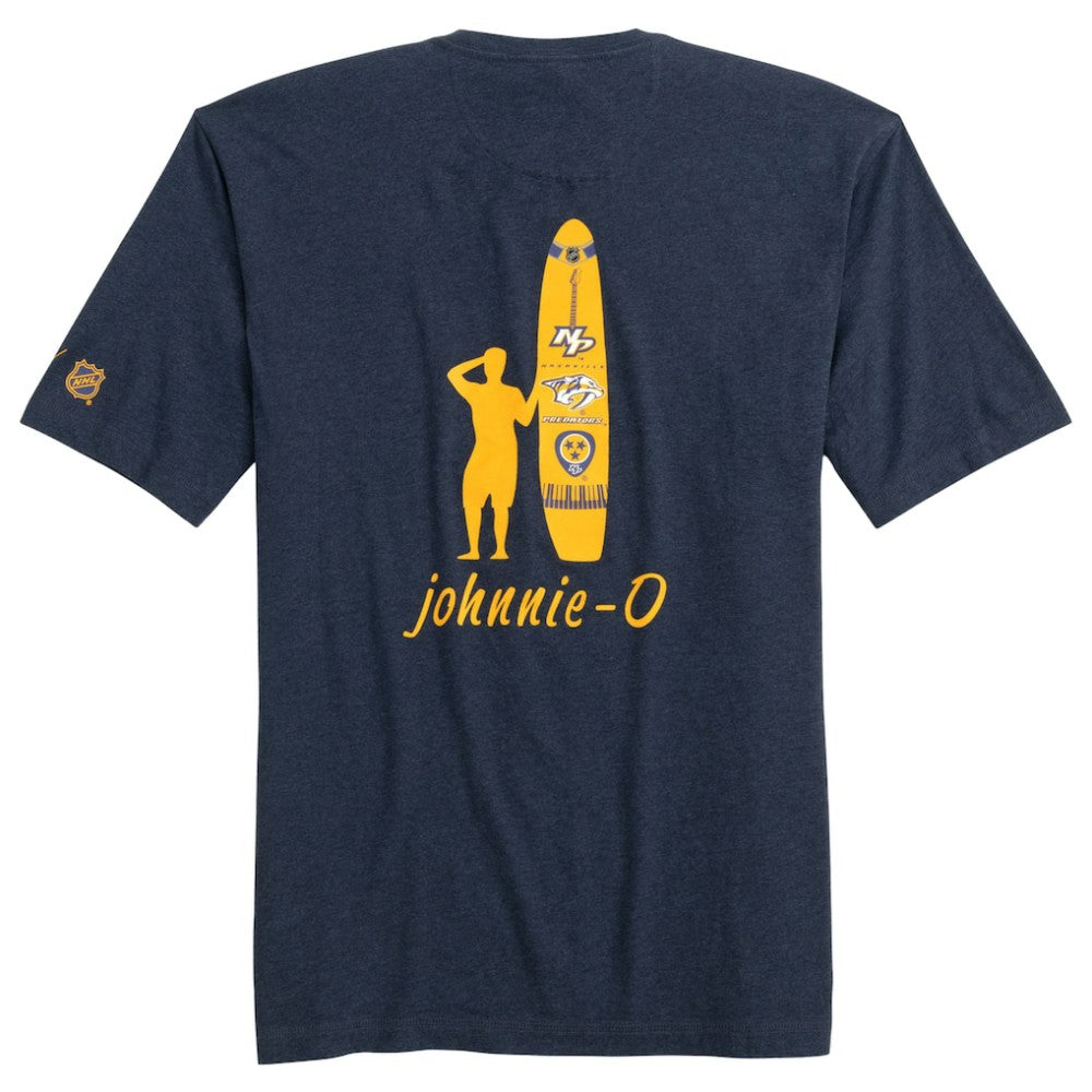 Nashville Predators johnnie-O Heathered Spencer T-Shirt - Navy | US 202116624