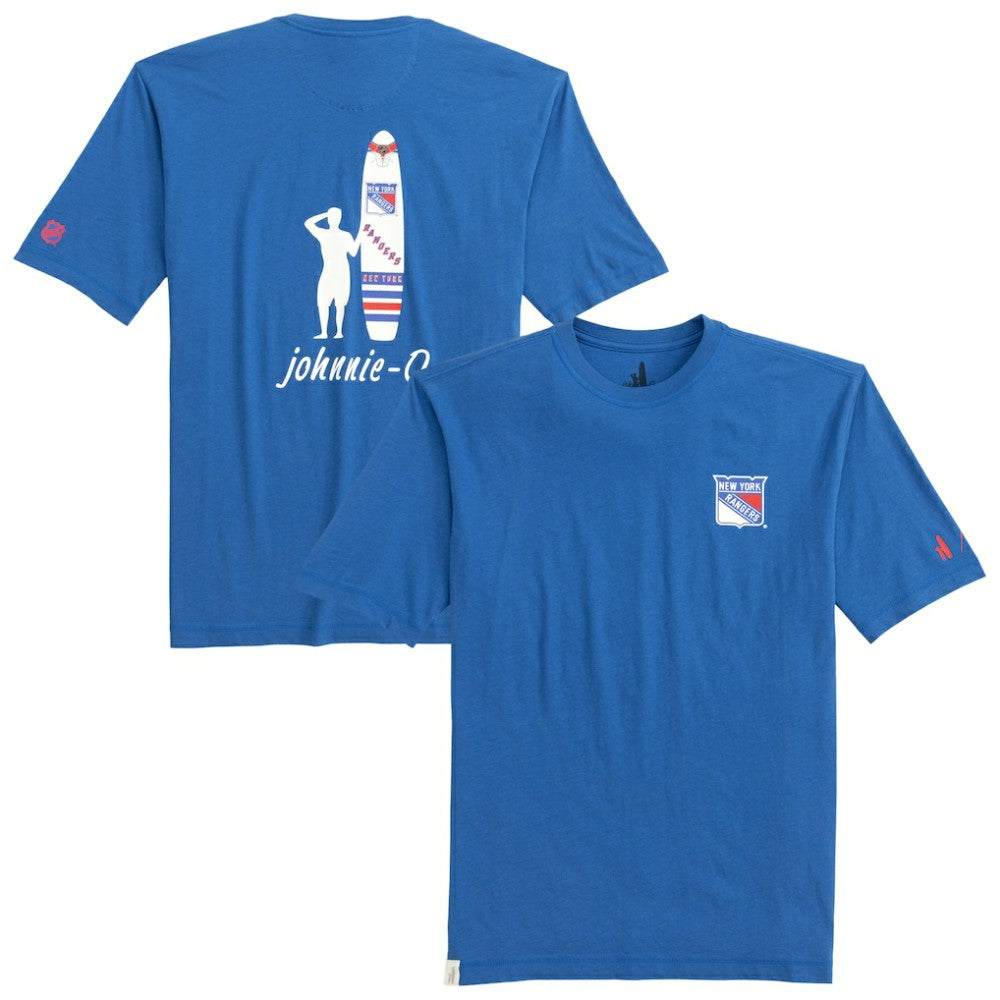 New York Rangers johnnie-O Heathered Spencer T-Shirt - Blue | US 202116626